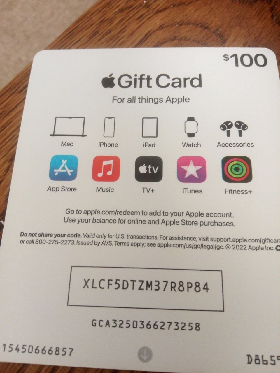 Apple Gift Card (US)